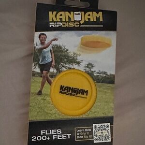 KanJam Ripdisc Yellow Flying Disc